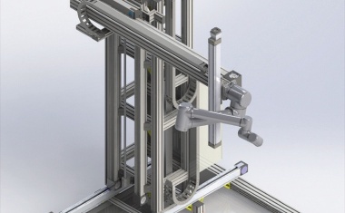 RK Rose+Krieger und Fraunhofer entwickelten zusammen ein dreiachsiges Raumportal für ein System zur roboterbasierten Bearbeitung