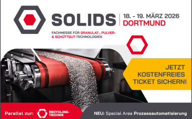 Solids & Recycling-Technik Dortmund 2026 – Branchentreffpunkt mit hochkarätigem Rahmenprogramm