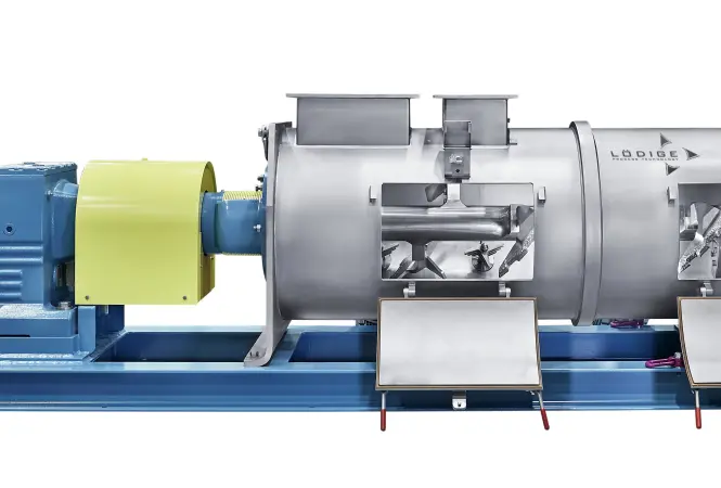 Phosphorrückgewinnung aus Klärschlammasche: Pflugschar-Mischer im kontinuierlichen Einsatz