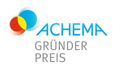 Achema-Gründerpreis 2021 ausgeschrieben