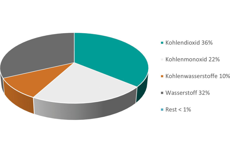 Repräsentative Gaszusammensetzung bei einem Thermal Runaway(8)