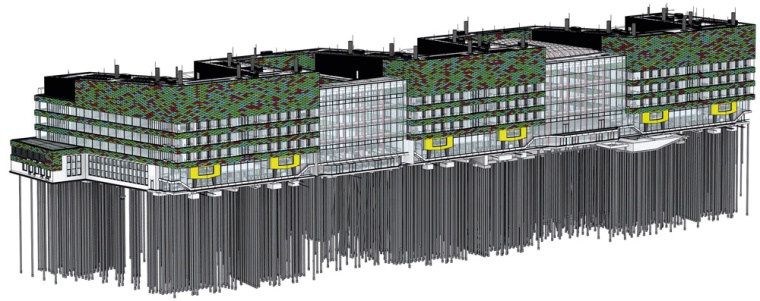 Das Feringa Building als natives 3D-Modell in einer BIM-fähigen Software. ©...