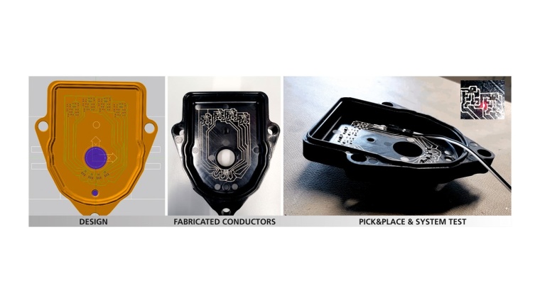 CAD/CAM-Prozesskette für die Beschichtung von 3D-Objekten, hier am Beispiel...