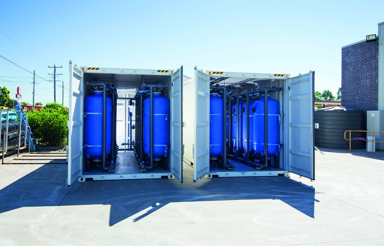 PFAS-Behandlungsanlage in Containern © Haldon Industries