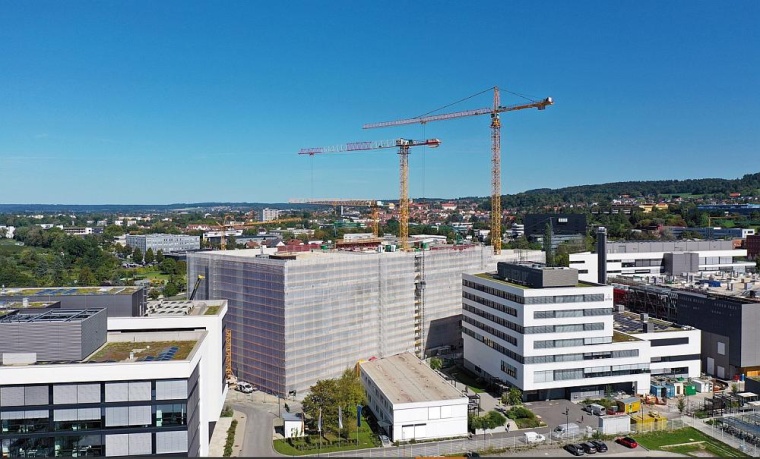 Umfangreiche Baumaßnahmen am Vetter-Standort in Ravensburg. © Vetter Pharma...