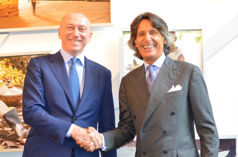 Abb.: Massimo Garavaglia, President EMEA von Barry Callebaut und Valerio...