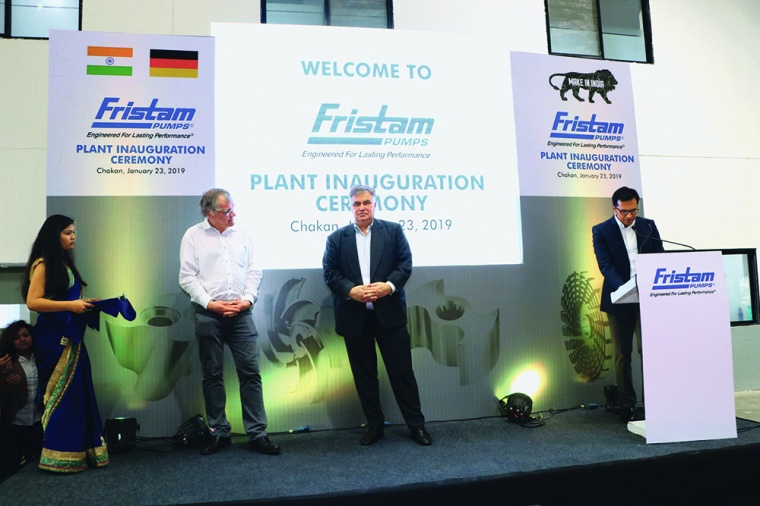 Abb.: Eröffnungszeremonie Fristam Pumps India in Pune.