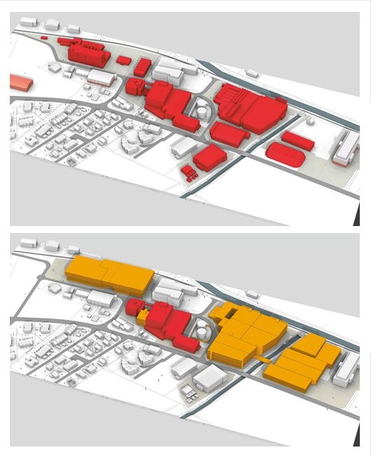 Abb.: Im Vergleich: Gewachsenes Areal  ohne klare Trennung der...