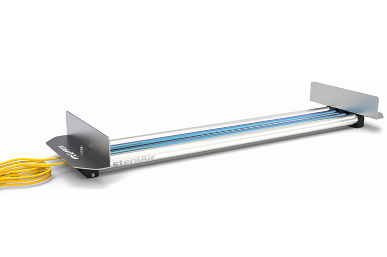 Abb. 3: Sterilair T2018 UVC-

Bandentkeimungssystem mit Montagewinkeln. | ©...