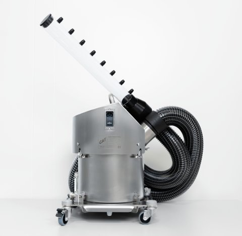 Der Pure Fog erzeugt einen feinen Reinstwassernebel zur Visualisierung von Strömungen im Reinraum. Das Gerät unterstützt die Beurteilung normgerechter Luftführung und zeigt auch geringe Turbulenzen sichtbar an.