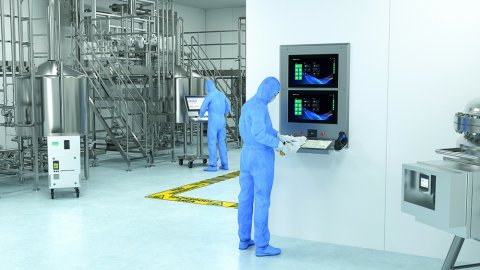 Im Reinraum sind eine einfache Reinigbarkeit und möglichst wenig Ablagefläche für Stäube und Flüssigkeiten essenziell.