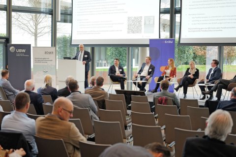 Norbert Heuser, Landrat des Landkreises Heilbronn, Sprecher des Bundes der Wasserstoffregionen und Initiator der H2 IMPULS-Initiative beim Auftakttreffen der „Wirtschaftsplattform H2“